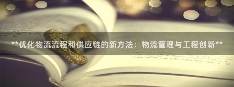 28圈注册平台：**优化物流流程和供
