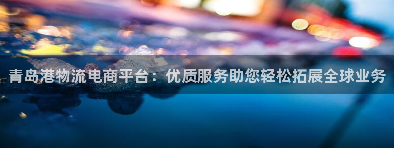 28圈系统自动保护：青岛港物流电商平