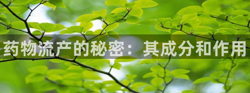 28圈麻将：药物流产的秘密：其成分和